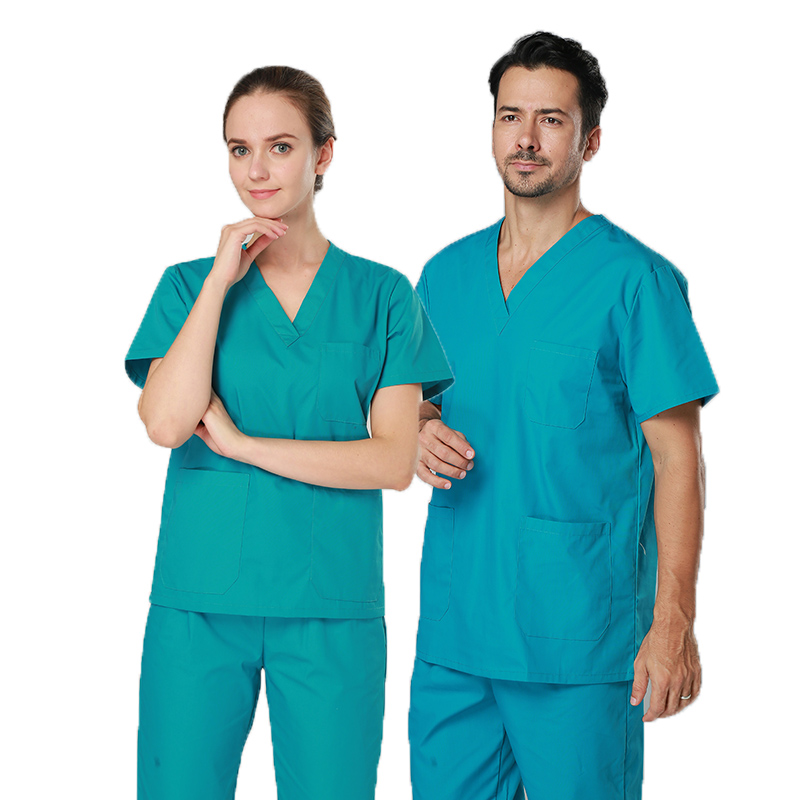 Enfermera Doctor Uniform Tops Pantalones Scrub Scrubs Logotipo personalizado